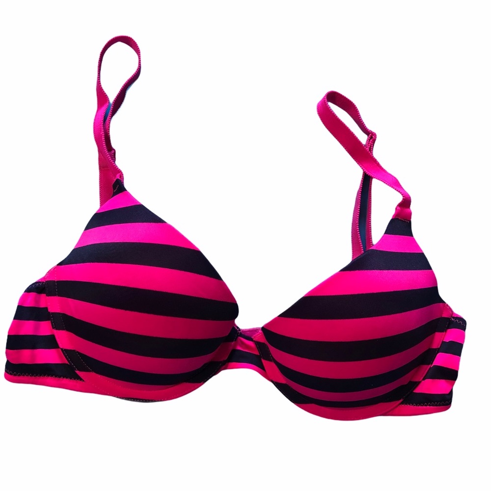 PINK • Neon Pink Push-Up Bra